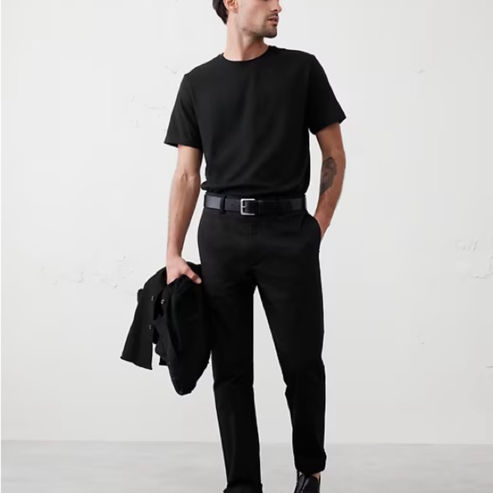 BANANA REPUBLIC‎ MIDWEIGHT COTTON T-SHIRT BLACK NWT SIZE L